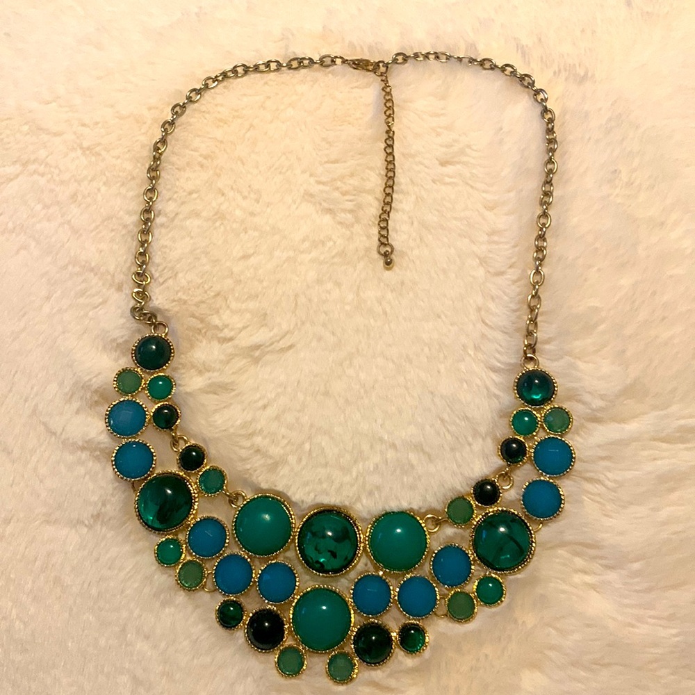 Green blue necklace